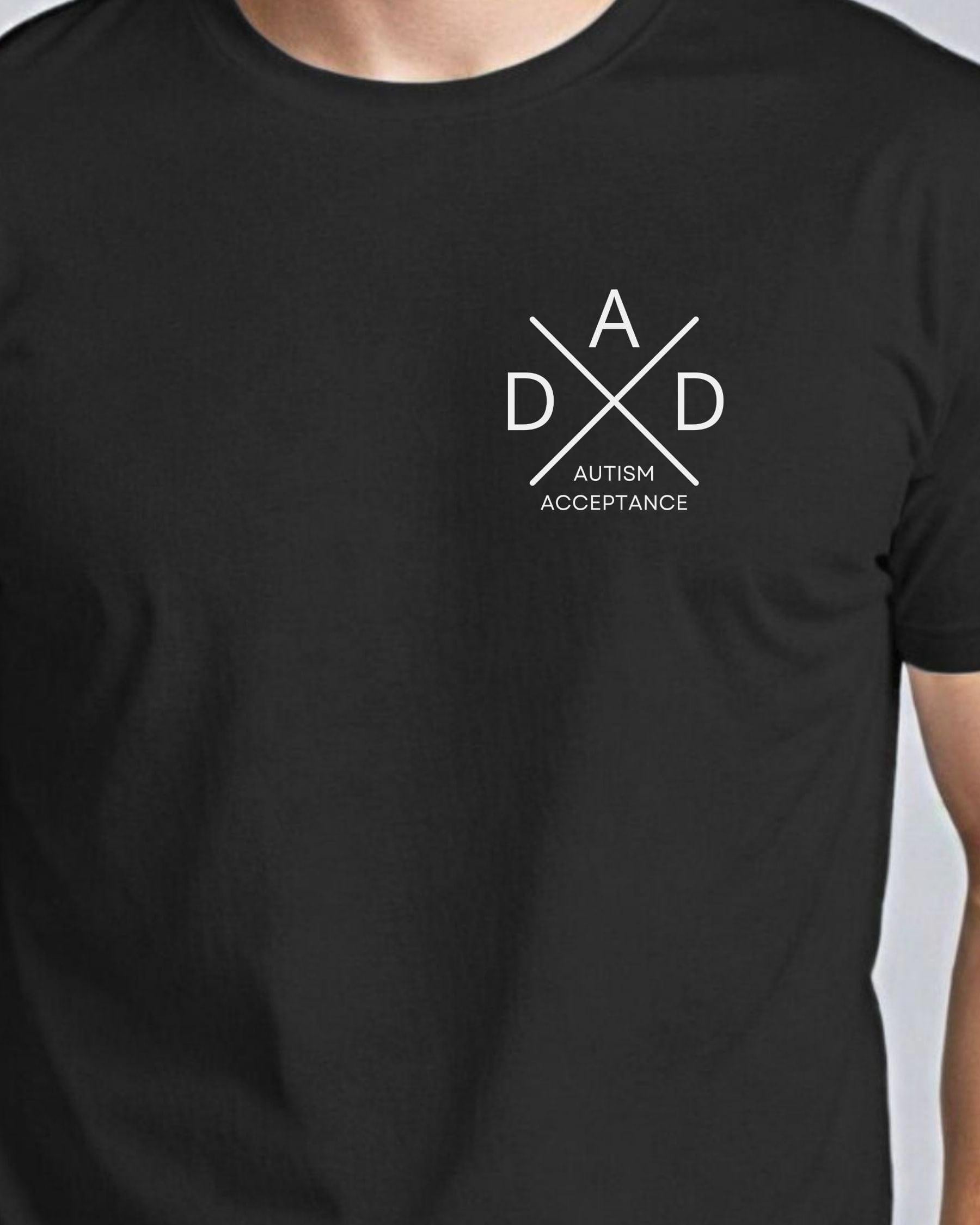 Autism Dad Cross Tee-Neurodiversity, ADHD & Autism Awareness & Acceptance T-Shirt by Daily Bloom