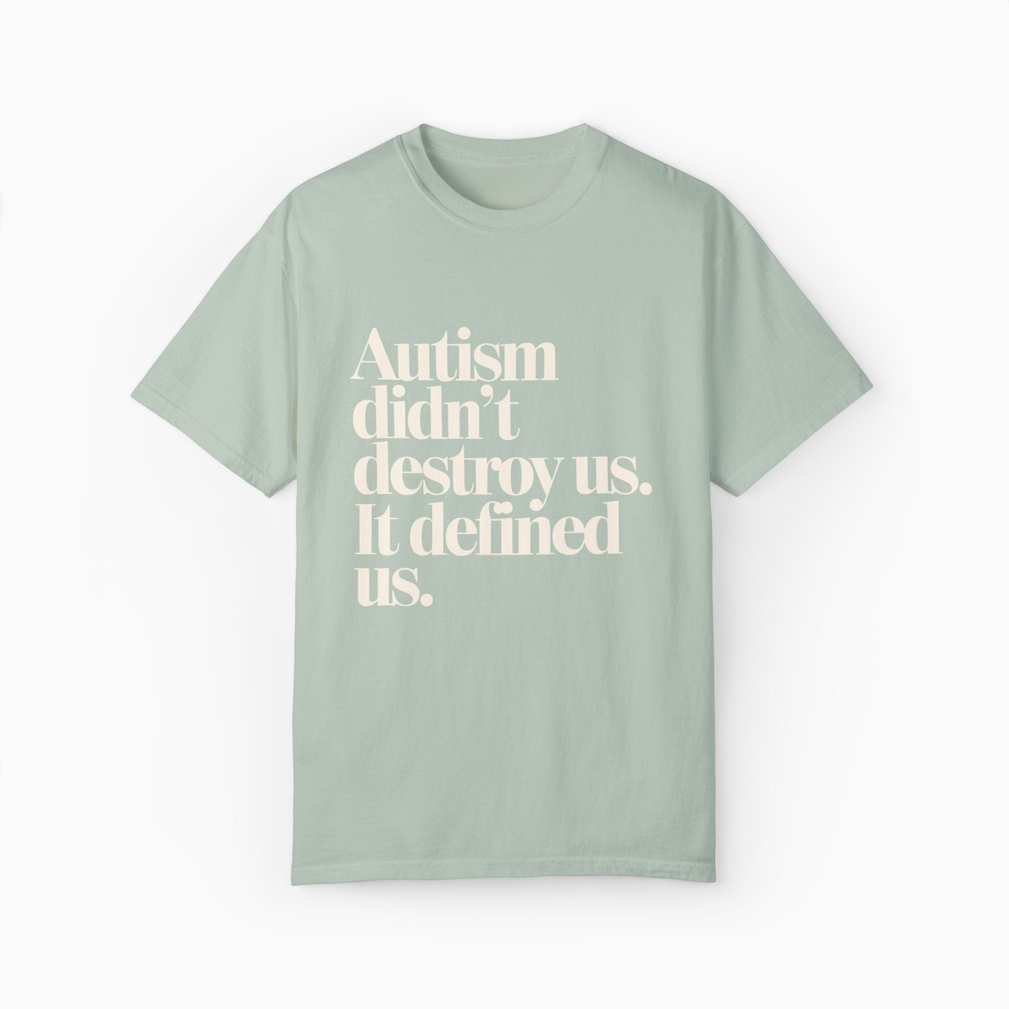 Autism T-Shirt By Daily Bloom Autism Didn't Destroy Us Comfort Colors Tee Bay / S