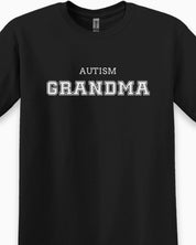 Autism Grandma College Tee-Neurodiversity, ADHD & Autism Awareness & Acceptance T-Shirt by Daily Bloom