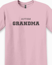 Autism Grandma College Tee-Neurodiversity, ADHD & Autism Awareness & Acceptance T-Shirt by Daily Bloom