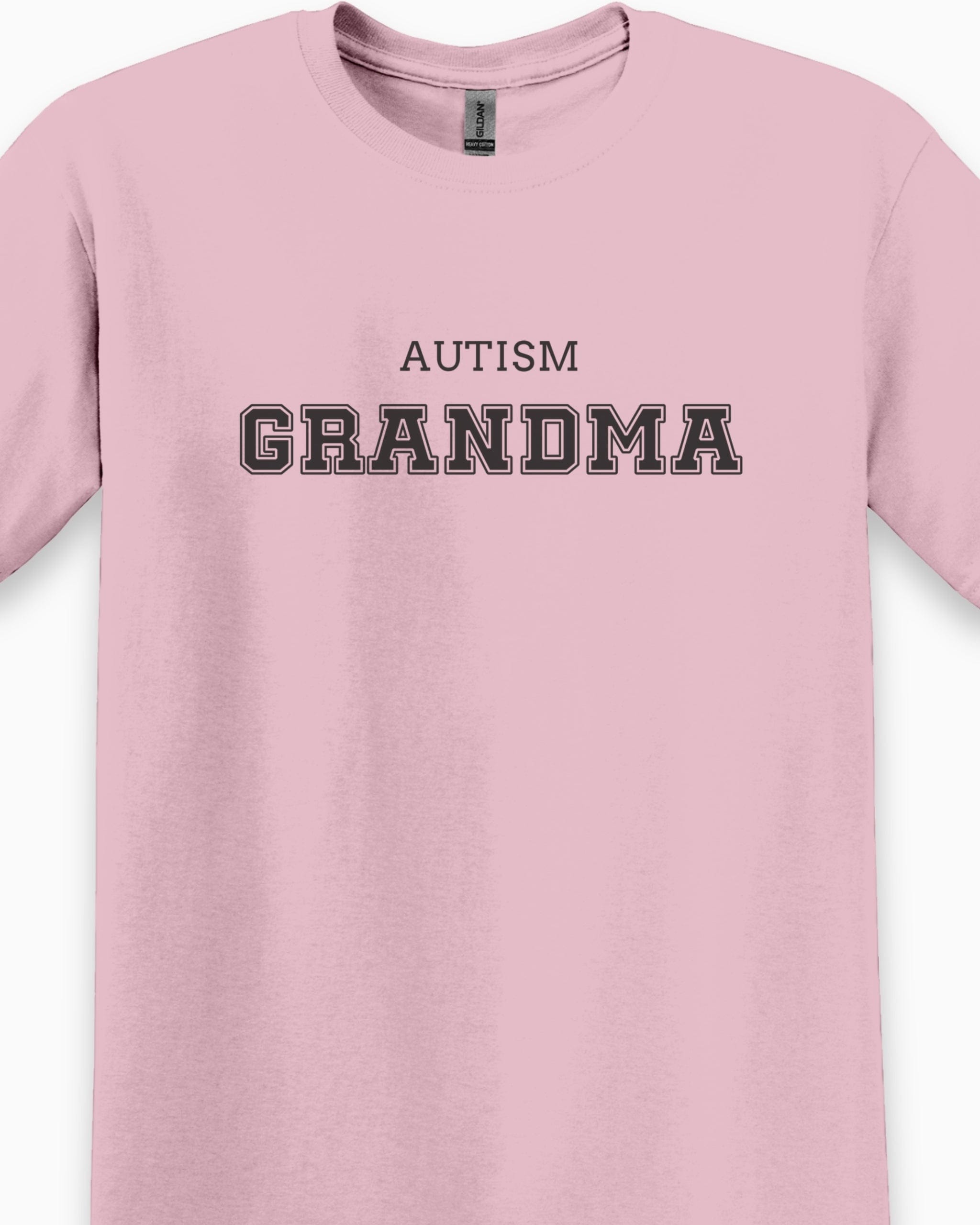 Autism Grandma College Tee-Neurodiversity, ADHD & Autism Awareness & Acceptance T-Shirt by Daily Bloom