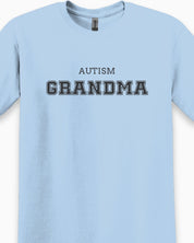 Autism Grandma College Tee-Neurodiversity, ADHD & Autism Awareness & Acceptance T-Shirt by Daily Bloom