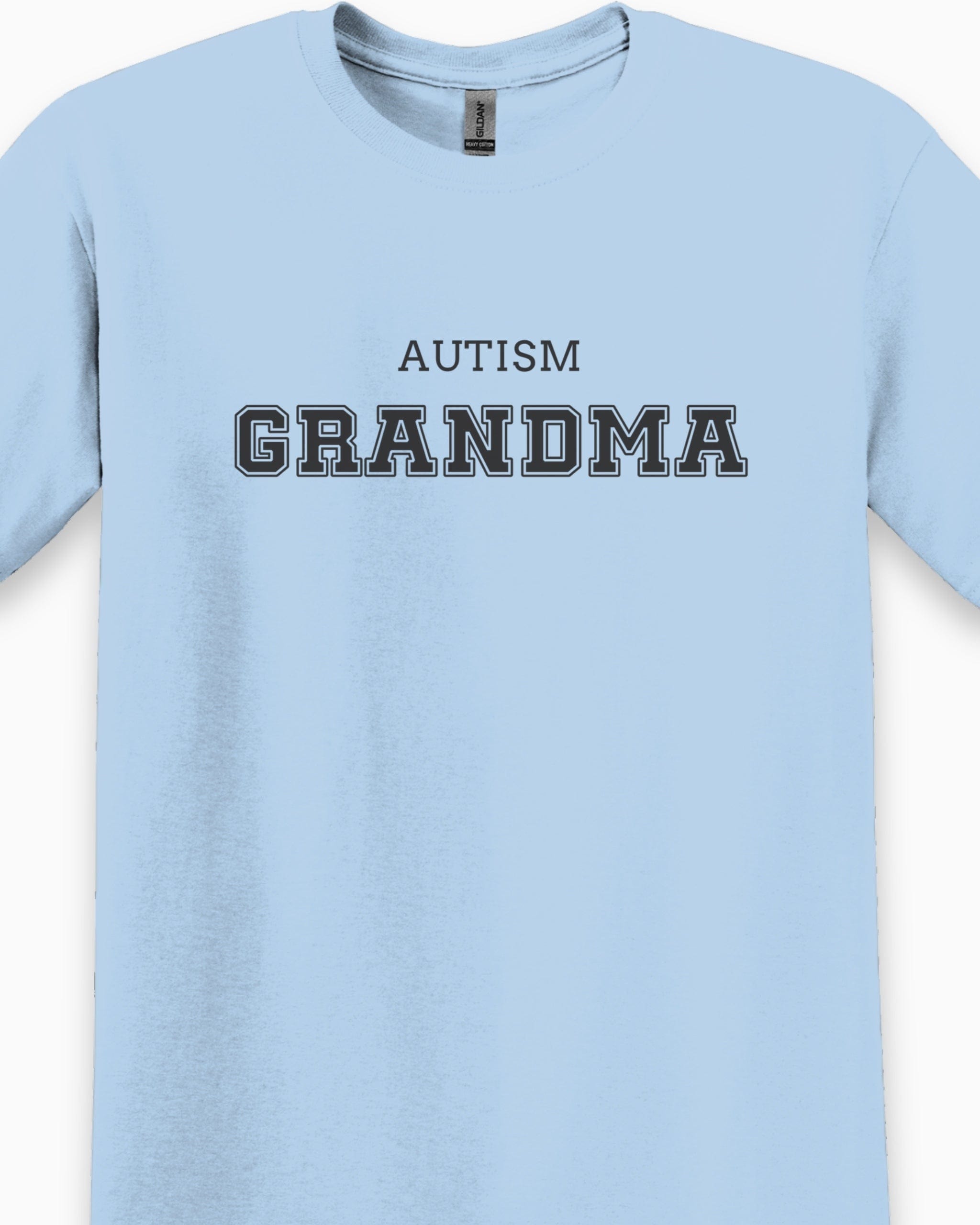 Autism Grandma College Tee-Neurodiversity, ADHD & Autism Awareness & Acceptance T-Shirt by Daily Bloom
