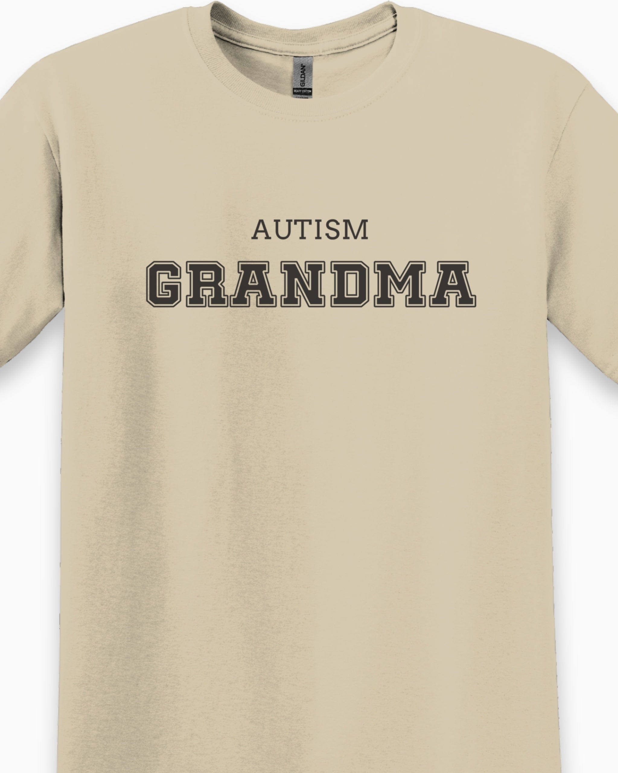 Autism Grandma College Tee-Neurodiversity, ADHD & Autism Awareness & Acceptance T-Shirt by Daily Bloom