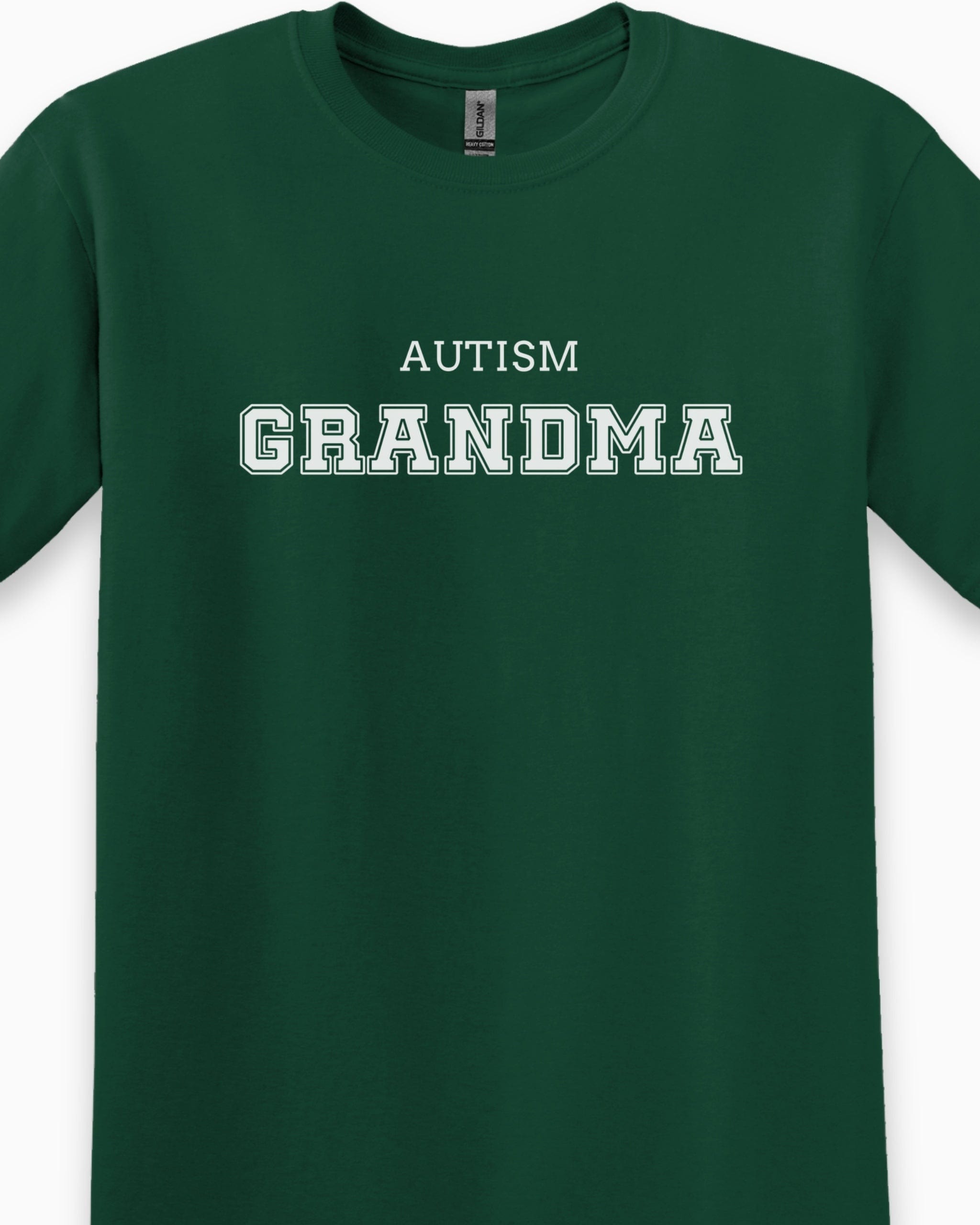 Autism Grandma College Tee-Neurodiversity, ADHD & Autism Awareness & Acceptance T-Shirt by Daily Bloom