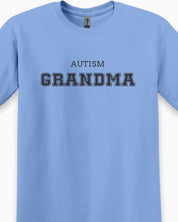 Autism Grandma College Tee-Neurodiversity, ADHD & Autism Awareness & Acceptance T-Shirt by Daily Bloom