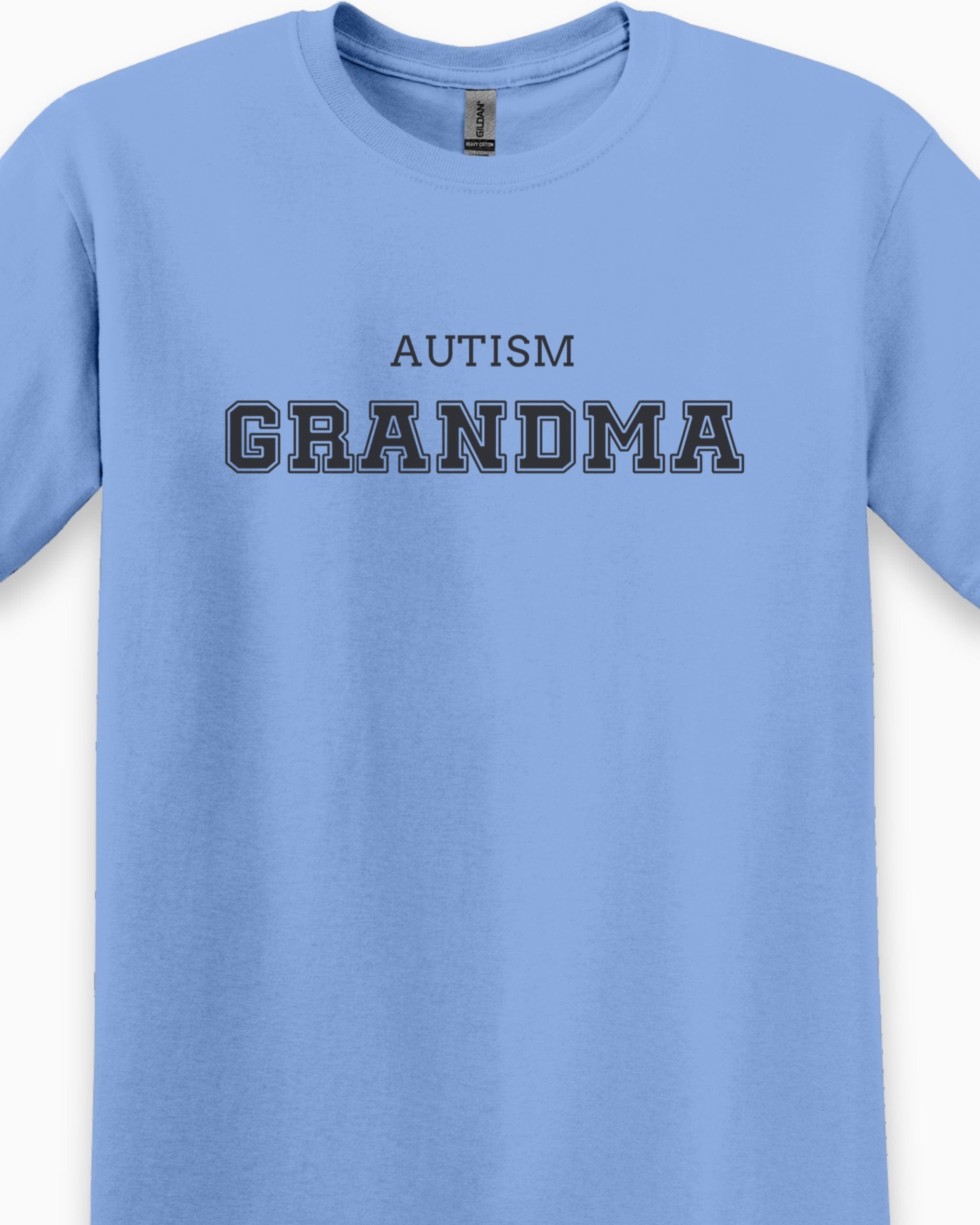 Autism Grandma College Tee-Neurodiversity, ADHD & Autism Awareness & Acceptance T-Shirt by Daily Bloom