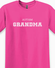 Autism Grandma College Tee-Neurodiversity, ADHD & Autism Awareness & Acceptance T-Shirt by Daily Bloom