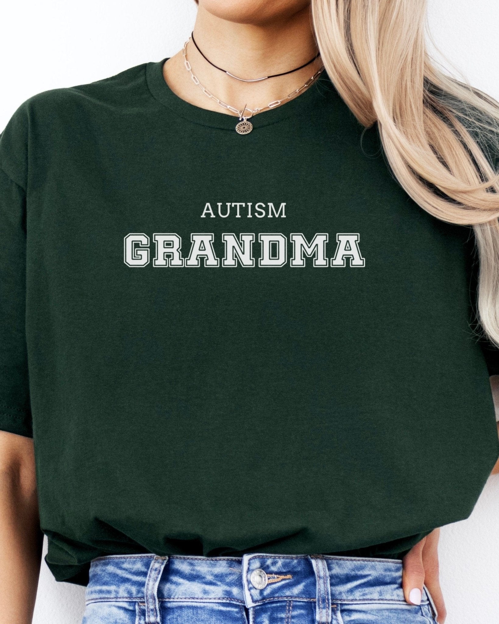Autism T-Shirt - Autism Grandma College Tee - Daily Bloom