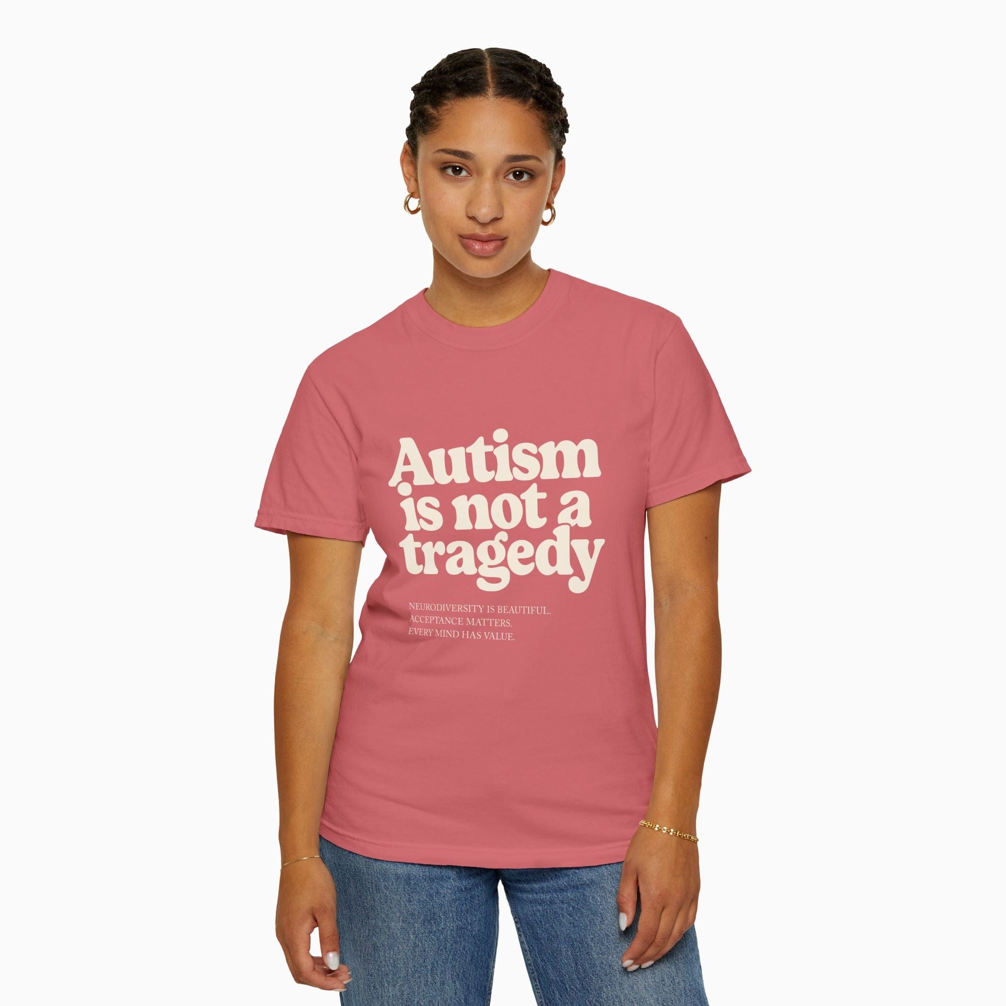 Autism T-Shirt By Daily Bloom Autism is Not a Tragedy Comfort Colors Tee