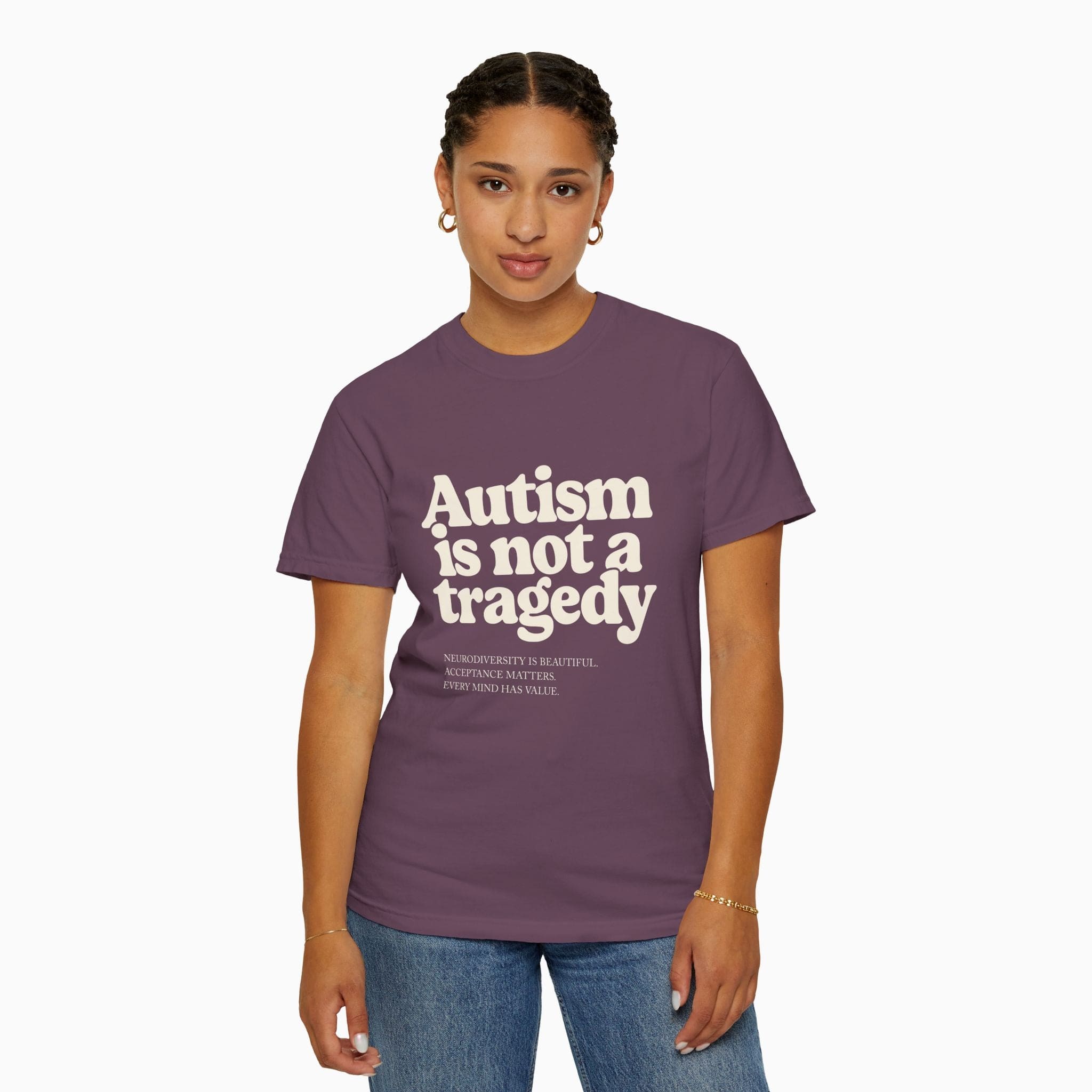 Autism T-Shirt By Daily Bloom Autism is Not a Tragedy Comfort Colors Tee