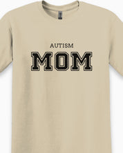 Autism Mom College Tee-Neurodiversity, ADHD & Autism Awareness & Acceptance T-Shirt by Daily Bloom