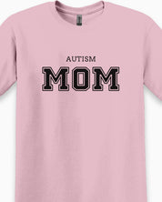Autism Mom College Tee-Neurodiversity, ADHD & Autism Awareness & Acceptance T-Shirt by Daily Bloom