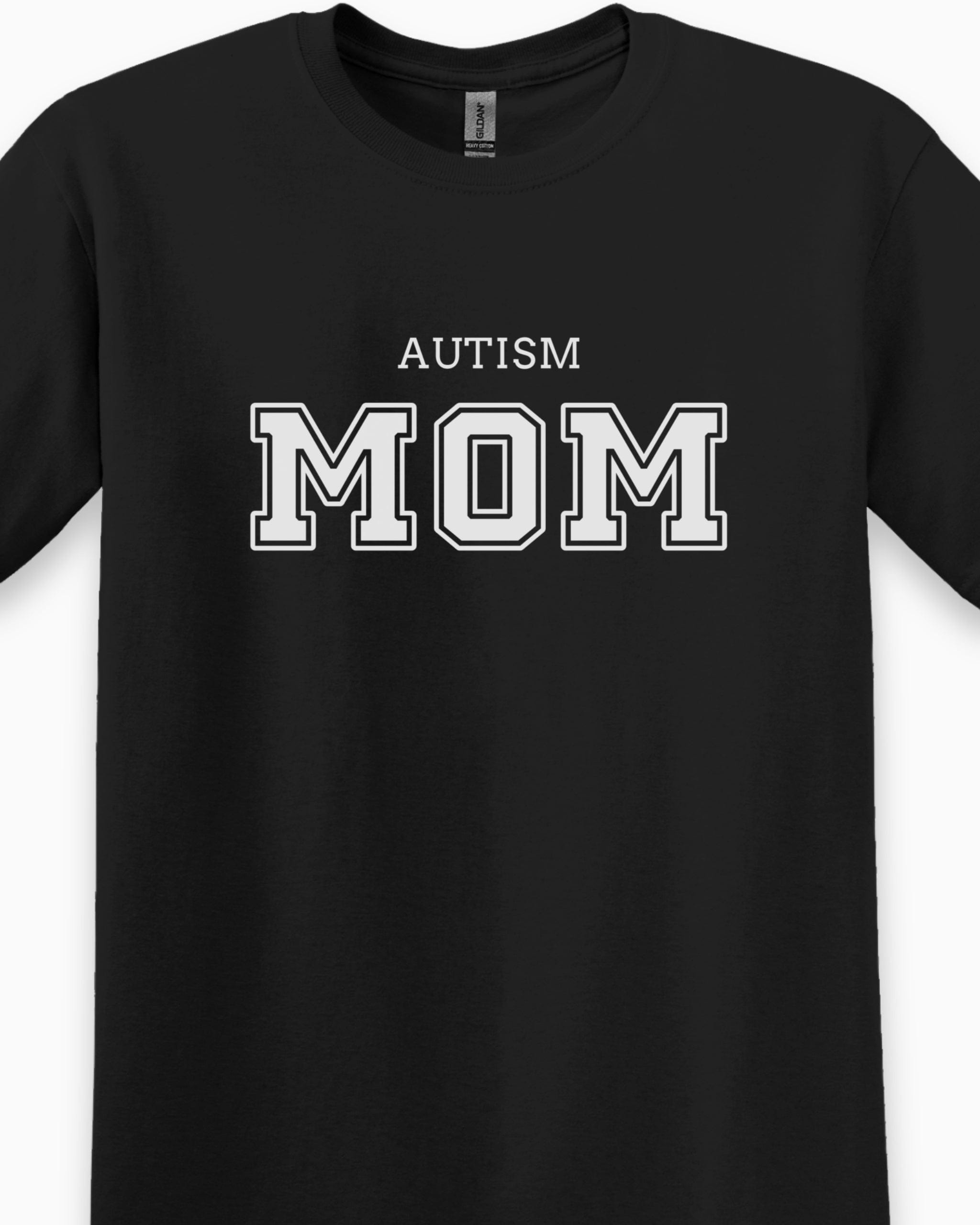Autism Mom College Tee-Neurodiversity, ADHD & Autism Awareness & Acceptance T-Shirt by Daily Bloom