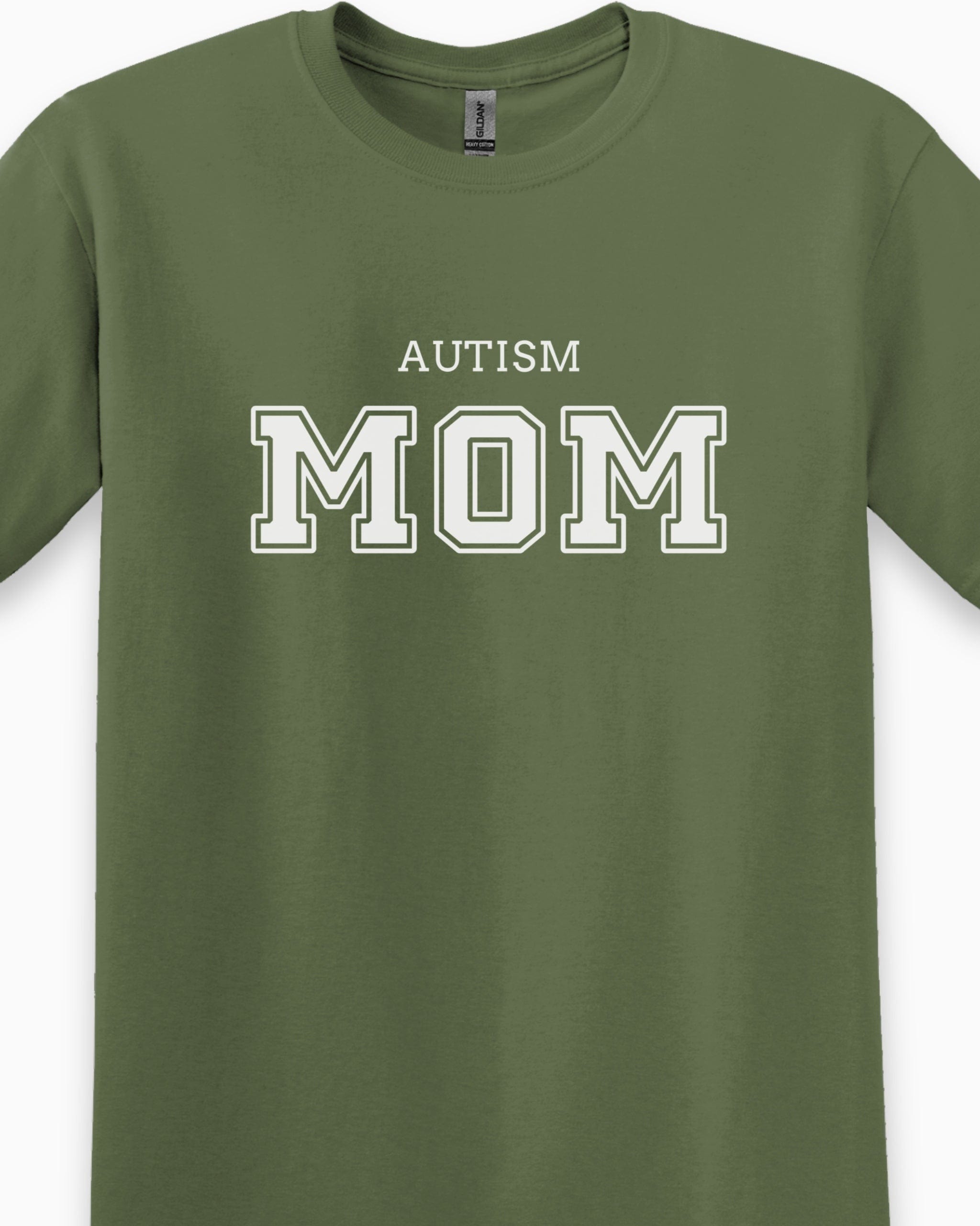 Autism Mom College Tee-Neurodiversity, ADHD & Autism Awareness & Acceptance T-Shirt by Daily Bloom