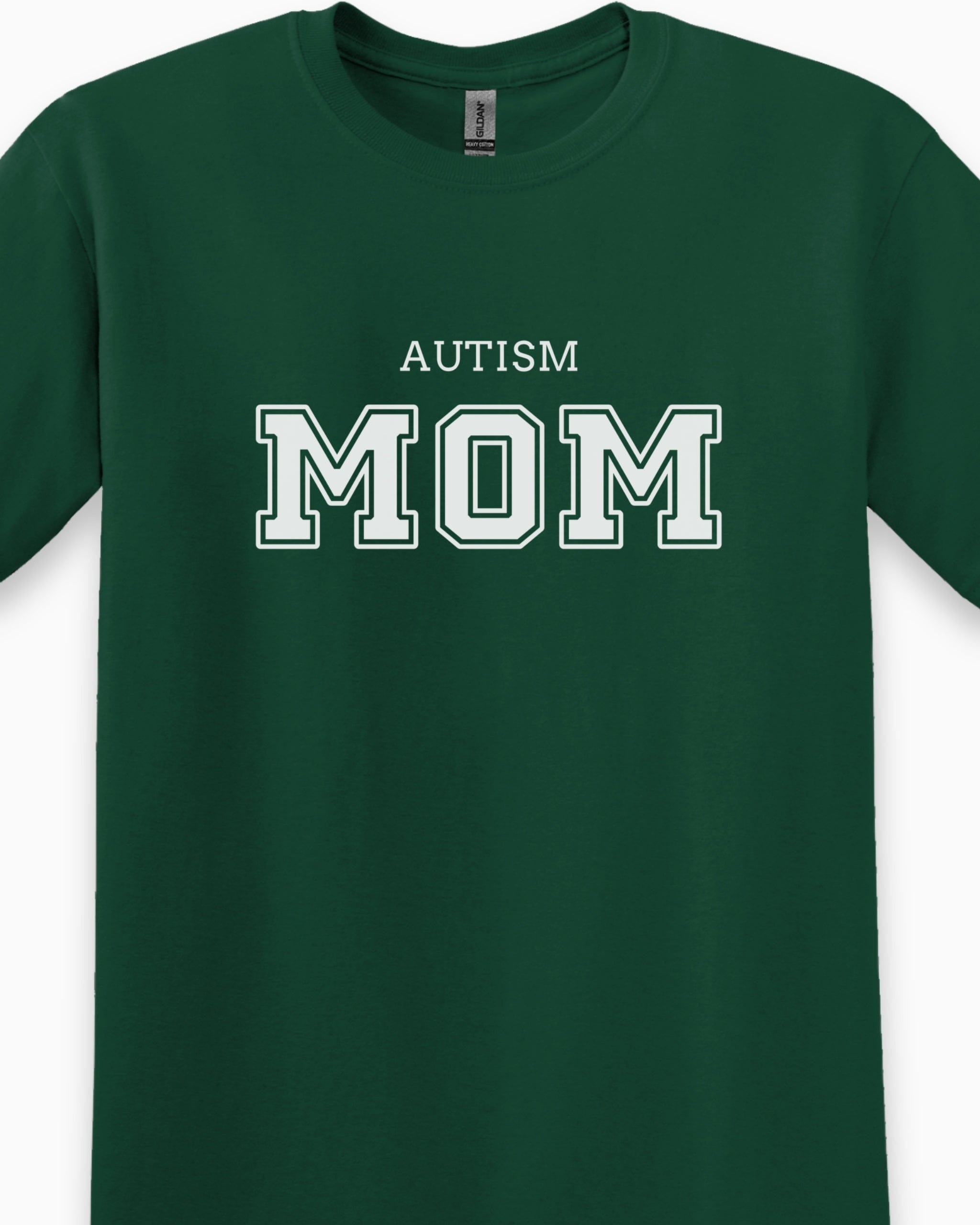 Autism Mom College Tee-Neurodiversity, ADHD & Autism Awareness & Acceptance T-Shirt by Daily Bloom