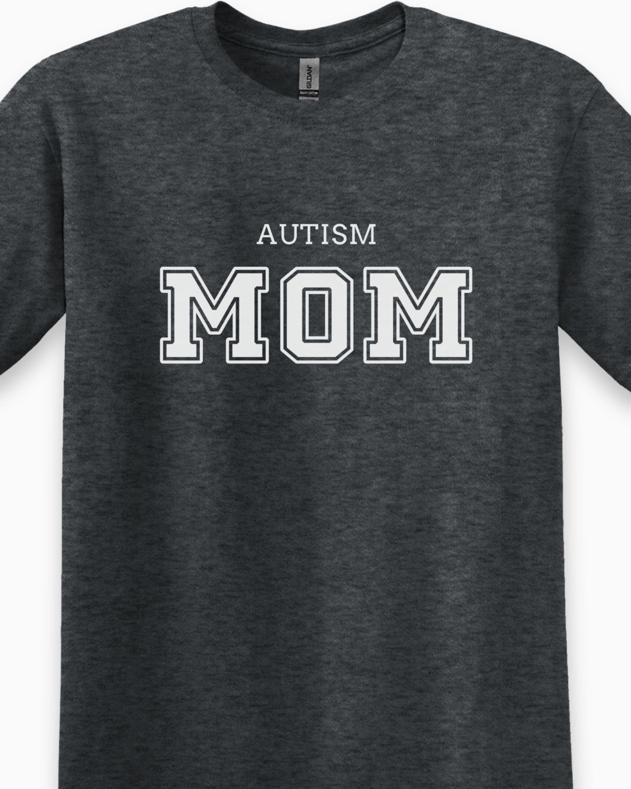 Autism Mom College Tee-Neurodiversity, ADHD & Autism Awareness & Acceptance T-Shirt by Daily Bloom