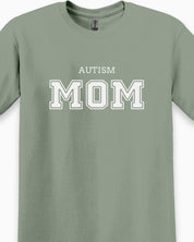 Autism Mom College Tee-Neurodiversity, ADHD & Autism Awareness & Acceptance T-Shirt by Daily Bloom