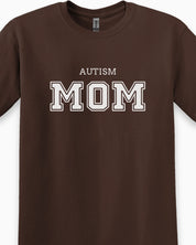 Autism Mom College Tee-Neurodiversity, ADHD & Autism Awareness & Acceptance T-Shirt by Daily Bloom