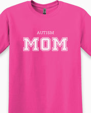 Autism Mom College Tee-Neurodiversity, ADHD & Autism Awareness & Acceptance T-Shirt by Daily Bloom