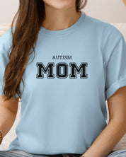 Autism Mom College Tee-Neurodiversity, ADHD & Autism Awareness & Acceptance T-Shirt by Daily Bloom