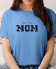 Autism Mom College Tee-Neurodiversity, ADHD & Autism Awareness & Acceptance T-Shirt by Daily Bloom