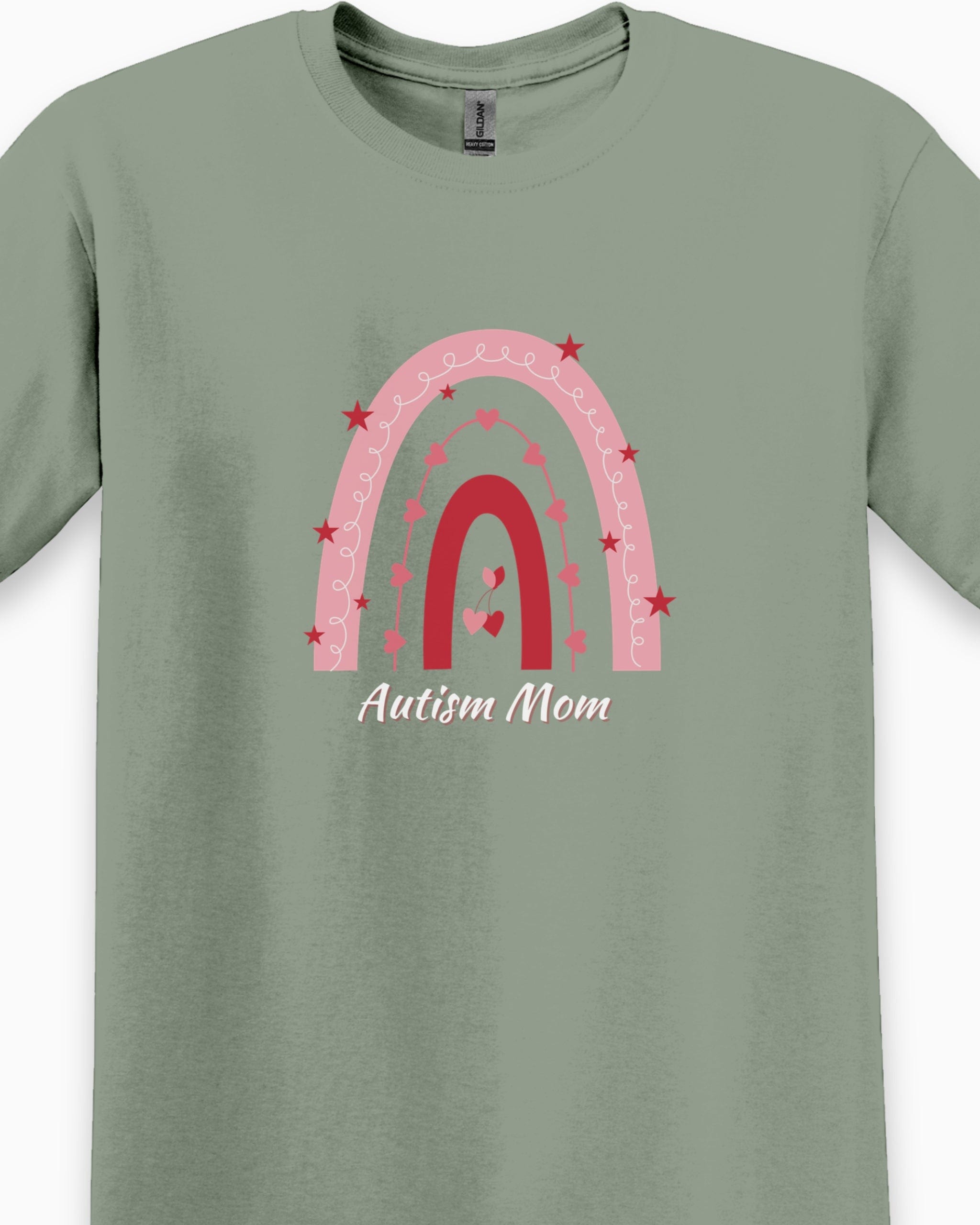 Autism Mom Rainbow Tee-Neurodiversity, ADHD & Autism Awareness & Acceptance T-Shirt by Daily Bloom