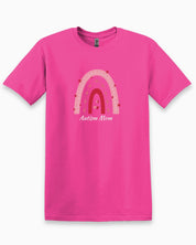 Autism Mom Rainbow Tee-Heliconia-Neurodiversity, ADHD & Autism Awareness & Acceptance T-Shirt by Daily Bloom