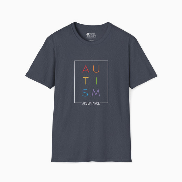 Autism Rainbow Acceptance Box Tee