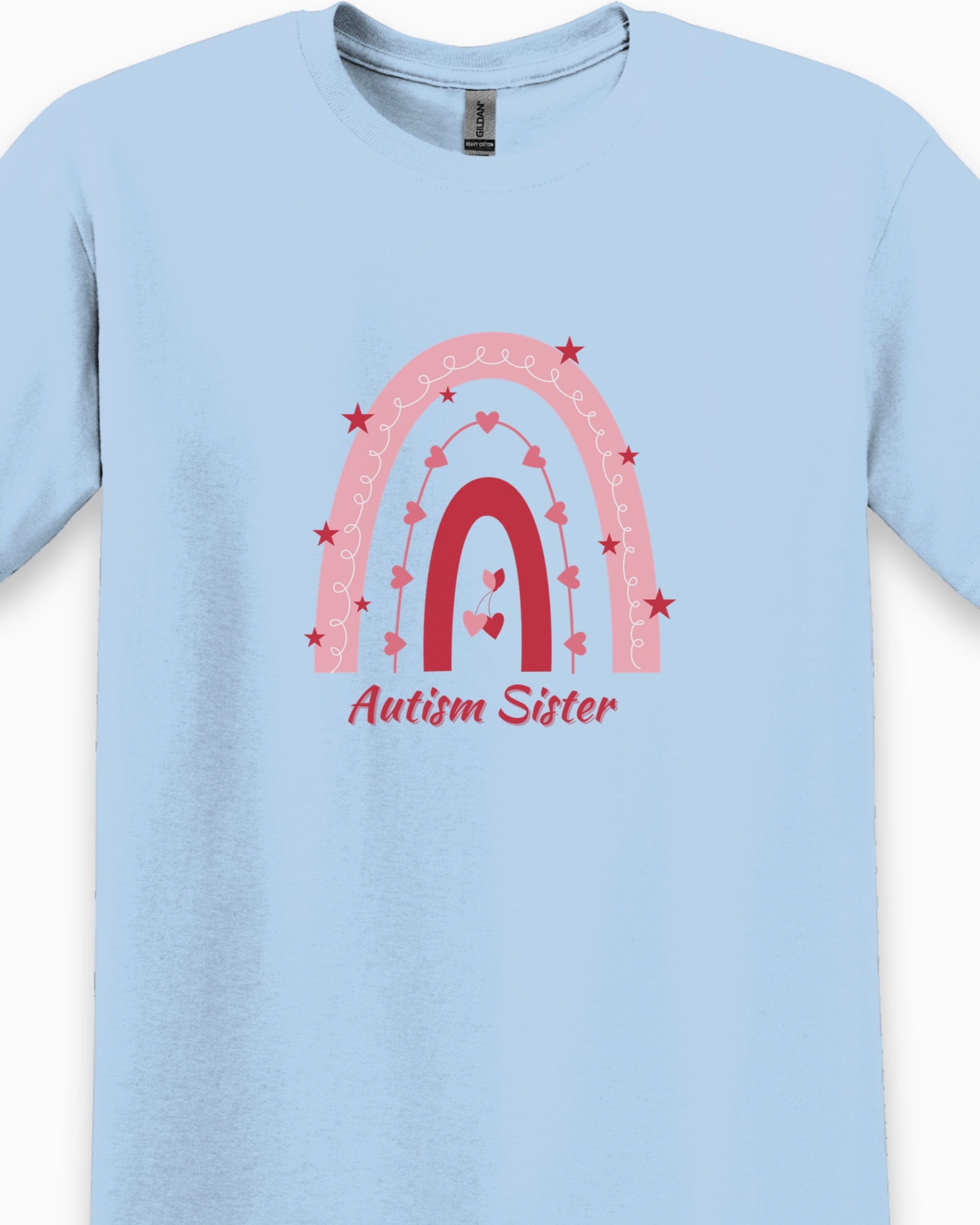 Autism Sister Rainbow Tee-Neurodiversity, ADHD & Autism Awareness & Acceptance T-Shirt by Daily Bloom