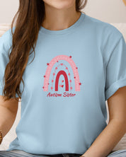 Autism Sister Rainbow Tee-Neurodiversity, ADHD & Autism Awareness & Acceptance T-Shirt by Daily Bloom