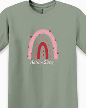 Autism Sister Rainbow Tee-Neurodiversity, ADHD & Autism Awareness & Acceptance T-Shirt by Daily Bloom