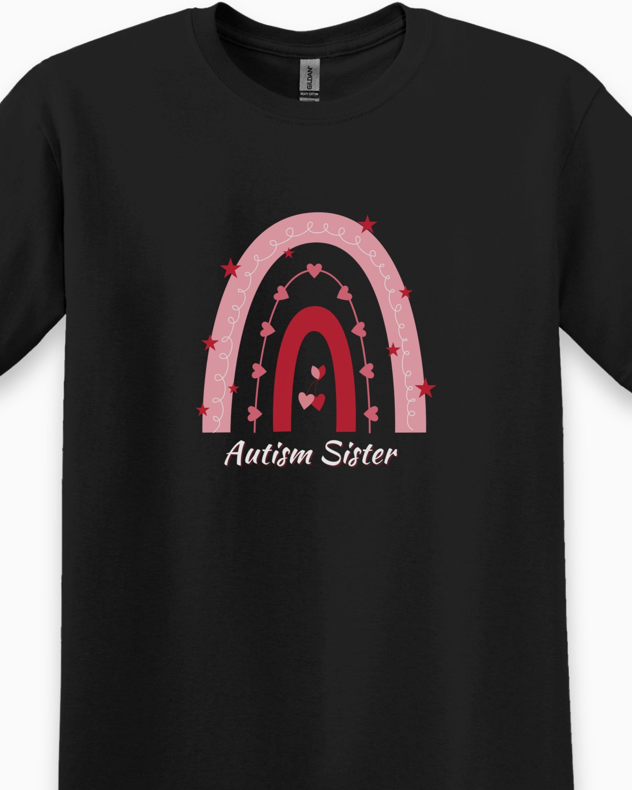 Autism Sister Rainbow Tee-Neurodiversity, ADHD & Autism Awareness & Acceptance T-Shirt by Daily Bloom