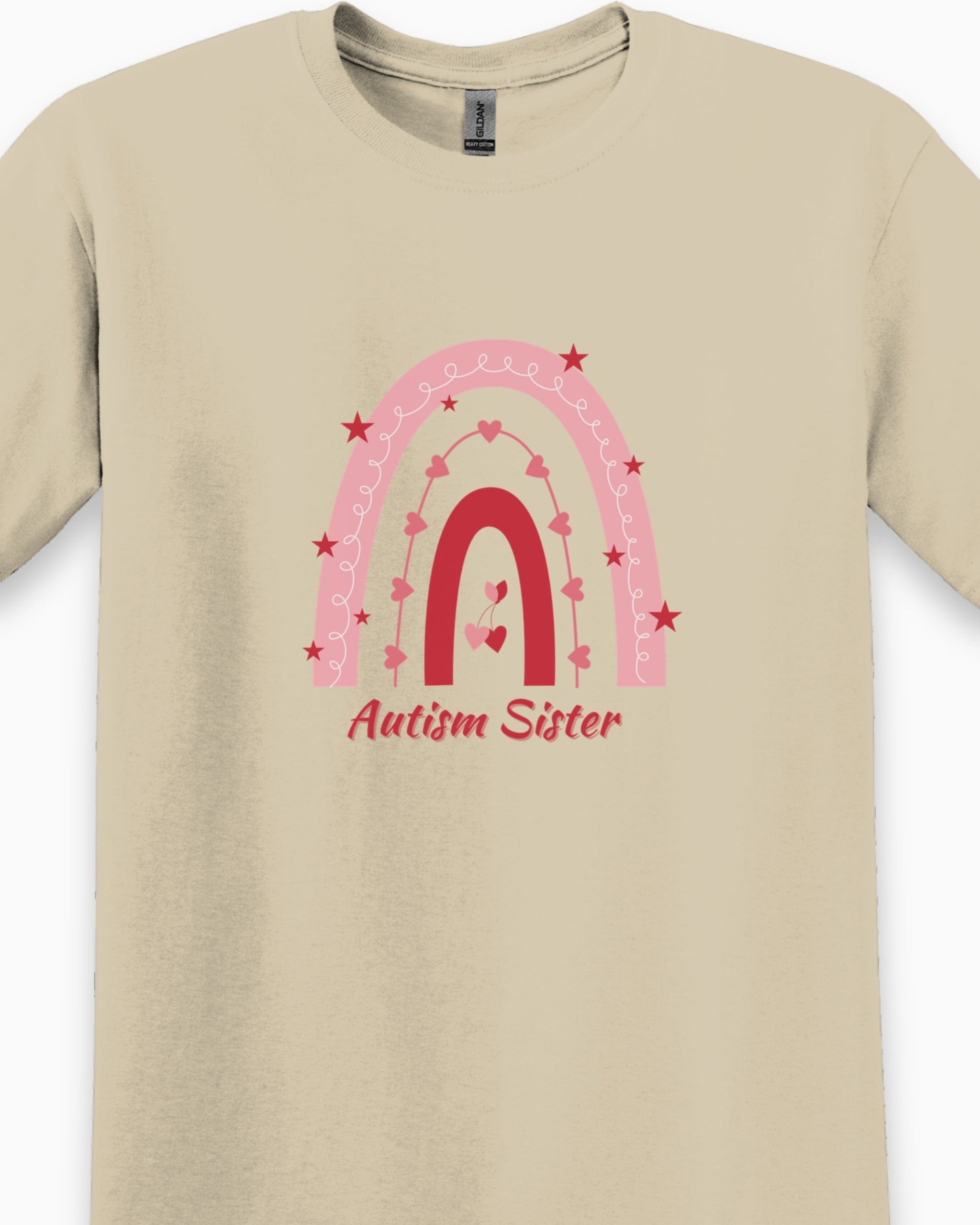 Autism Sister Rainbow Tee-Neurodiversity, ADHD & Autism Awareness & Acceptance T-Shirt by Daily Bloom