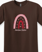 Autism Sister Rainbow Tee-Neurodiversity, ADHD & Autism Awareness & Acceptance T-Shirt by Daily Bloom