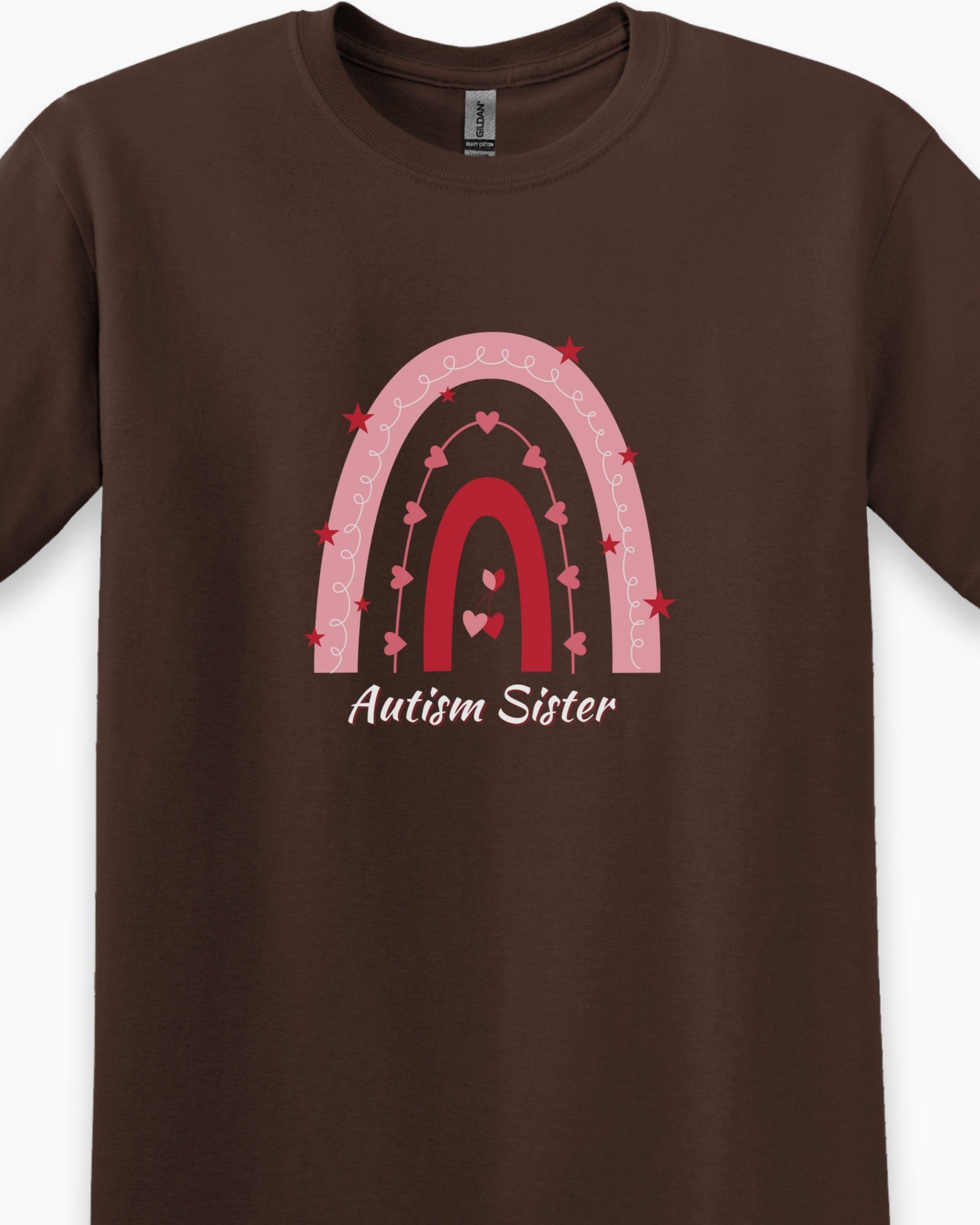 Autism Sister Rainbow Tee-Neurodiversity, ADHD & Autism Awareness & Acceptance T-Shirt by Daily Bloom