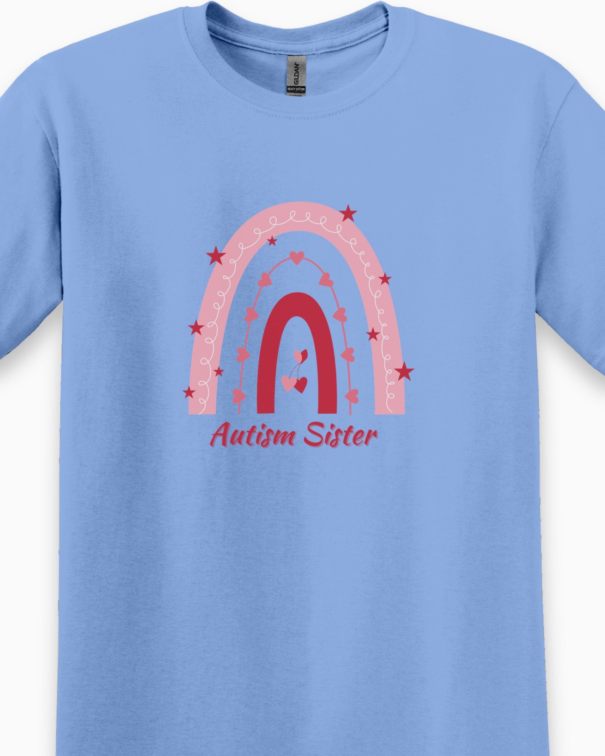 Autism Sister Rainbow Tee-Neurodiversity, ADHD & Autism Awareness & Acceptance T-Shirt by Daily Bloom