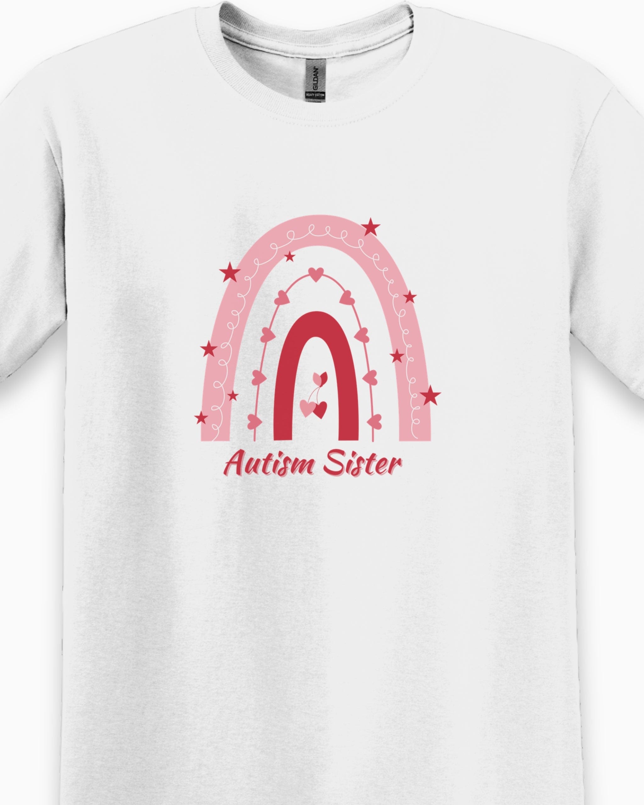 Autism Sister Rainbow Tee-Neurodiversity, ADHD & Autism Awareness & Acceptance T-Shirt by Daily Bloom
