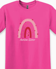 Autism Sister Rainbow Tee-Neurodiversity, ADHD & Autism Awareness & Acceptance T-Shirt by Daily Bloom