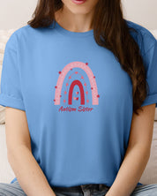 Autism Sister Rainbow Tee-Neurodiversity, ADHD & Autism Awareness & Acceptance T-Shirt by Daily Bloom