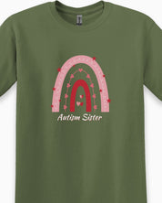Autism Sister Rainbow Tee-Neurodiversity, ADHD & Autism Awareness & Acceptance T-Shirt by Daily Bloom