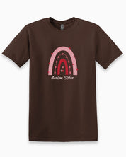 Autism Sister Rainbow Tee-Dark Chocolate-Neurodiversity, ADHD & Autism Awareness & Acceptance T-Shirt by Daily Bloom