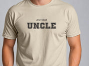 Autism Uncle College Tee-Neurodiversity, ADHD & Autism Awareness & Acceptance T-Shirt by Daily Bloom
