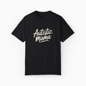 Autism T-Shirt By Daily Bloom Autistic Mama Comfort Colors Tee Black / S