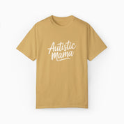 Autism T-Shirt By Daily Bloom Autistic Mama Comfort Colors Tee Mustard / S