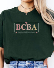 BCBA Outline Tee-Neurodiversity, ADHD & Autism Awareness & Acceptance T-Shirt by Daily Bloom