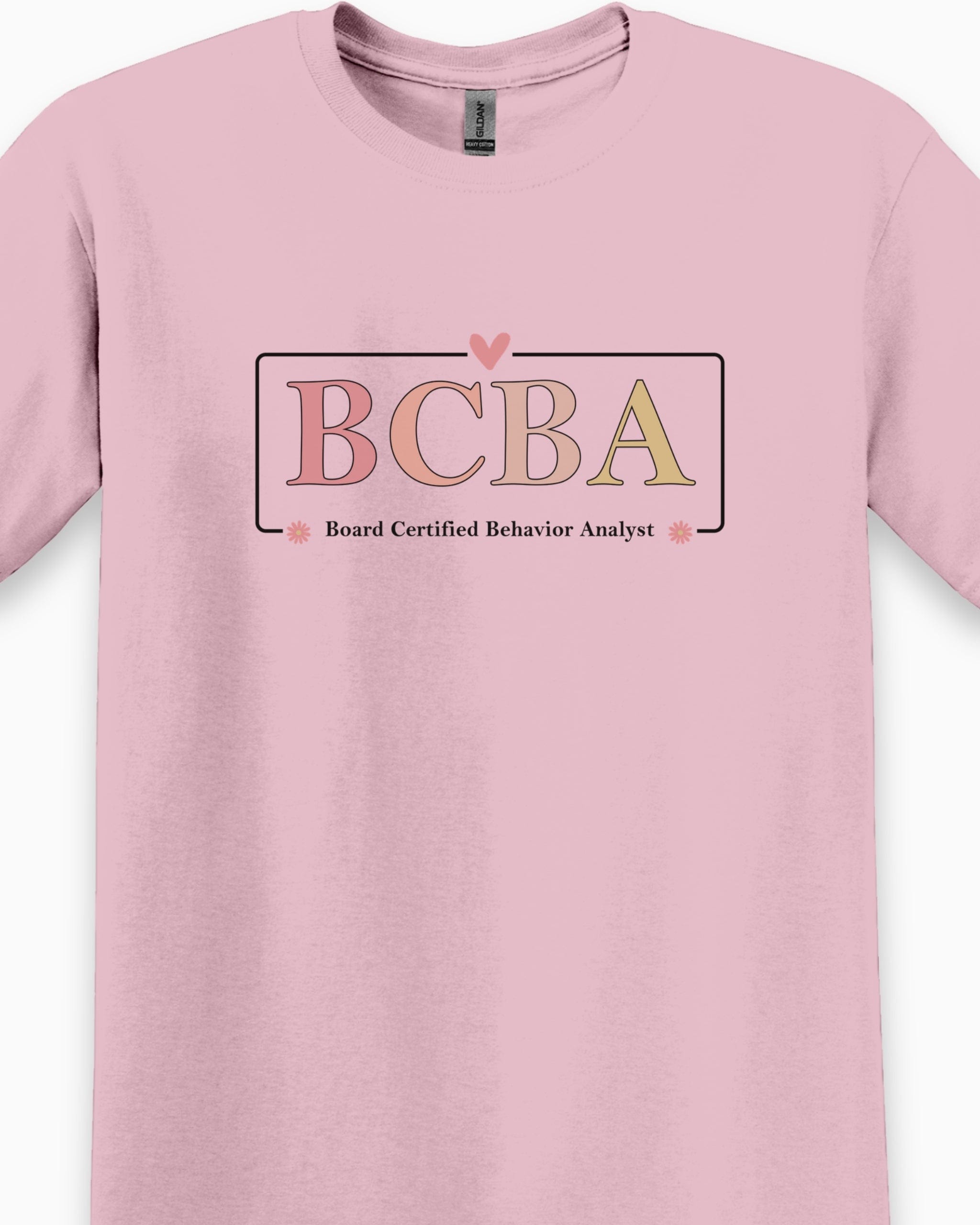 BCBA Outline Tee-Neurodiversity, ADHD & Autism Awareness & Acceptance T-Shirt by Daily Bloom