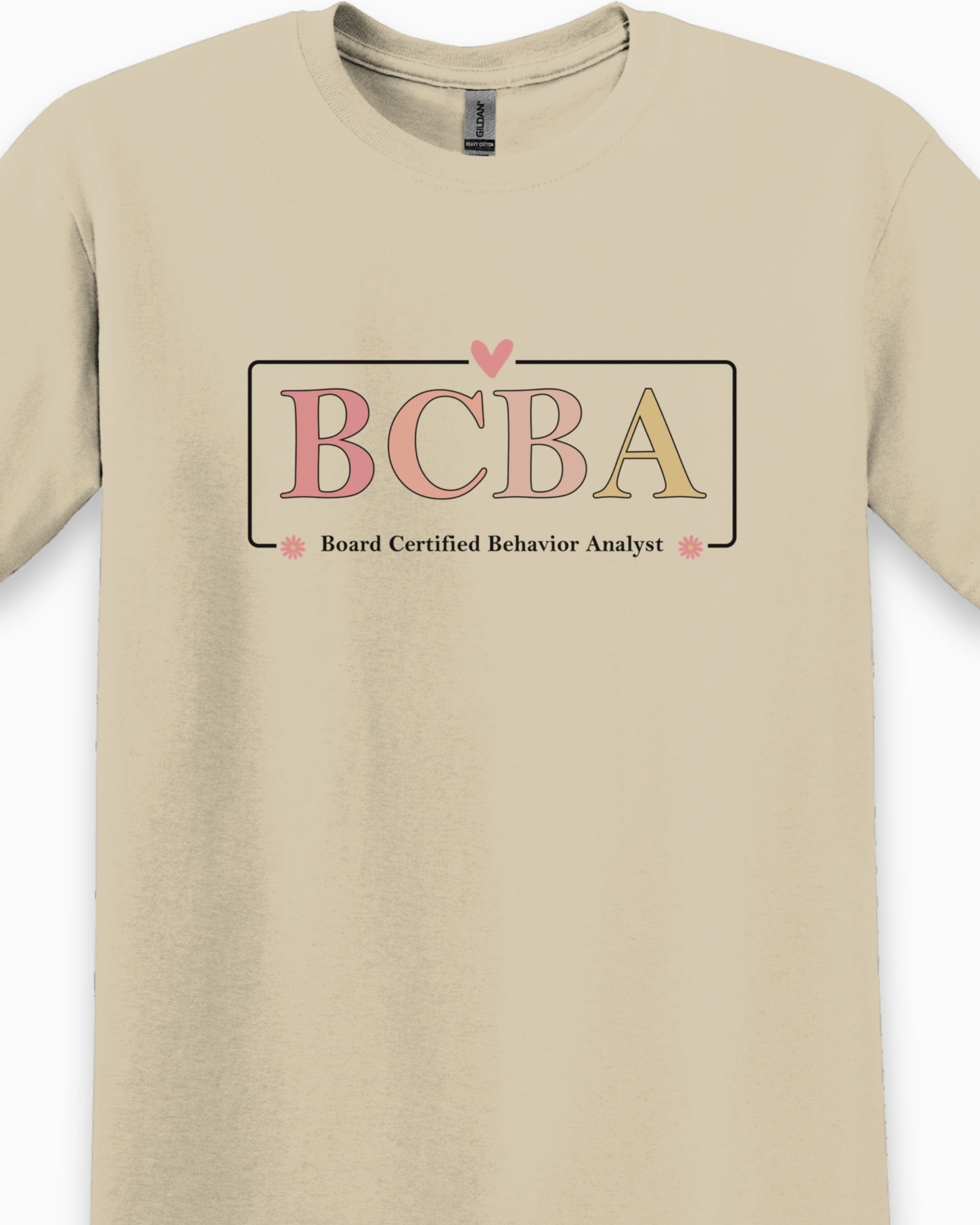 BCBA Outline Tee-Neurodiversity, ADHD & Autism Awareness & Acceptance T-Shirt by Daily Bloom