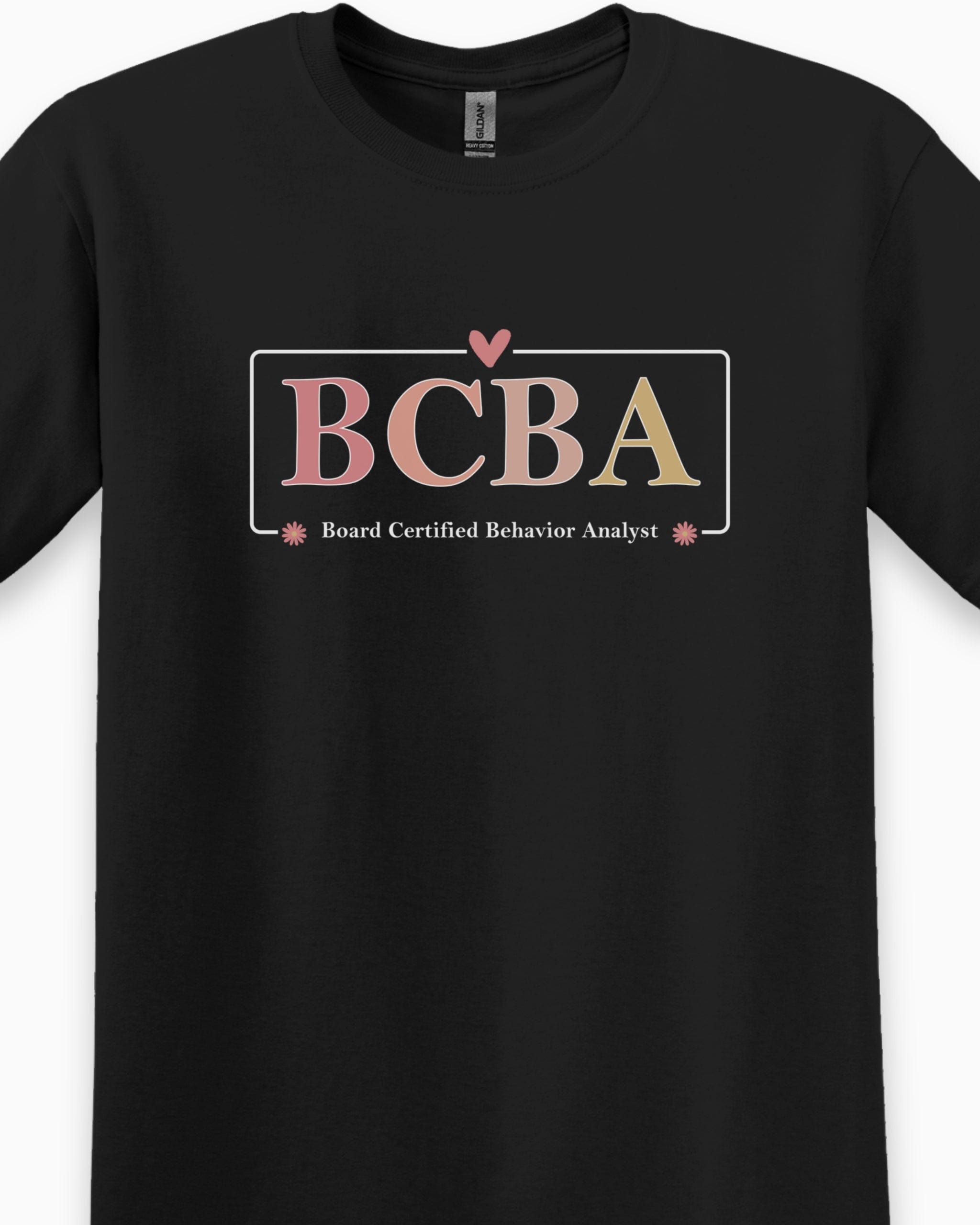 BCBA Outline Tee-Neurodiversity, ADHD & Autism Awareness & Acceptance T-Shirt by Daily Bloom
