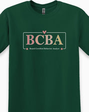 BCBA Outline Tee-Neurodiversity, ADHD & Autism Awareness & Acceptance T-Shirt by Daily Bloom